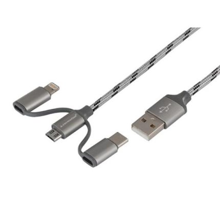 Cablu Combo - Bricheta/ Usb C/ Micro Usb 3.1A Uc-7 1,2M-AE134