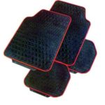 Covorase Cauciuc Cu Dunga Rosie , Set 4 Buc. F72*48, S43*48-AI052